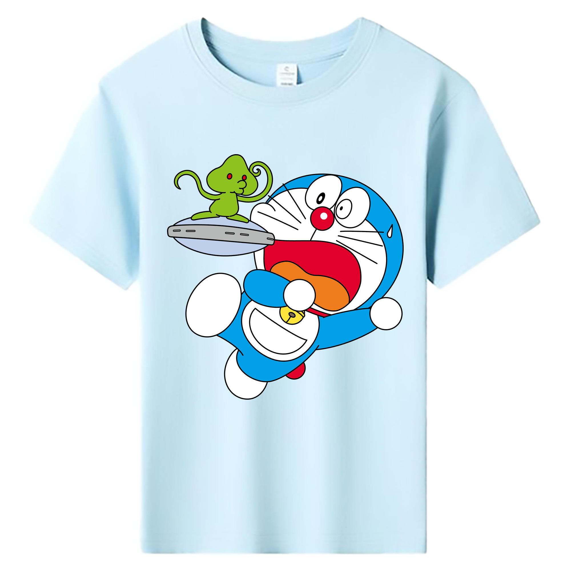 （画像用） ドラえもん Doraemon 綿100％キッズTシャツ（フロントプリント）
